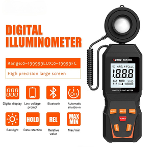 รัวชุย 1010D เครื่องวัดแสงดิจิตอล 200,000Lux Luxmeter การทดสอบความสว่างเครื่องวัดแสงโฟโตมิเตอร์อัตโนมัติ LCD เครื่องวัดแสง - Product Image 1