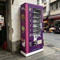 Máquina Expendedora Motorizada con Apertura Lateral, Puerta Corredera Automatizada, Kiosco de Autoservicio para Snacks, Bebidas y Cosméticos