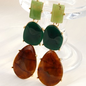 Orecchini Pendenti ZA in Resina Geometrica Esagerata Multistrato in Metallo <span class=keywords><strong>Accessori</strong></span> <span class=keywords><strong>Moda</strong></span> Semplici a Goccia - Product Image 4