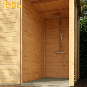 Sauna Clásica Exterior para 4-6 Personas con Cedro Rojo Occidental, Sauna Exterior de Forma Cuadrada - Product Image 2