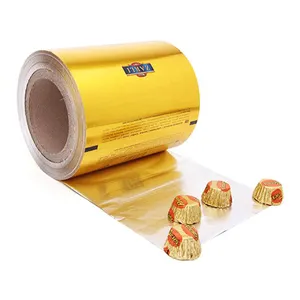 food grade Printed Chocolate Wrapping aluminum paper foil for food packing