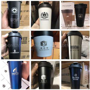 Multicolor 350ml 500ml doble pared aislada taza de café de acero inoxidable vaso de viaje termo botella taza - Product Image 5