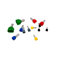 TE Double Cord End Terminal Cuivre Ferrules Manchon Fil Connecteur TE0508 TE1008 TE7508 TE1508 TE2508 Splice Cord End Terminal