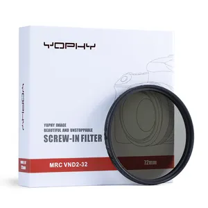Fotocamera YOPHY MRC ND 2-32 filtro 55mm B270 filtro ND variabile in vetro filtro argon