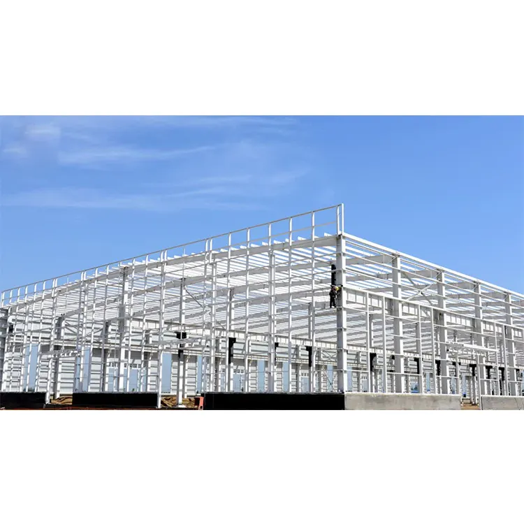 Modern 5 story warehouse space frame pre fabricated warehouse steel structure gym aircraft hangar workshop containers building