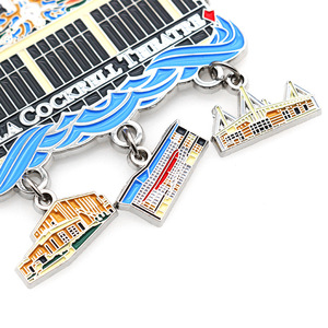 <b>Creative</b> Zinc Alloy Refrigerator Magnet City Design Durable Business <b>Gift</b> - Product Image 1