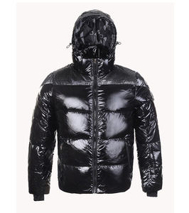 men shiny bubble coat