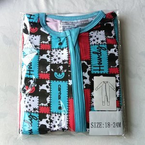 Bambus Baby Reißverschluss-Pyjama Langarm RTS Bambus Schlafanzug Kinder Mystery Box Überraschungsbox Baby Bambus Reißverschluss-Pyjama - Product Image 3