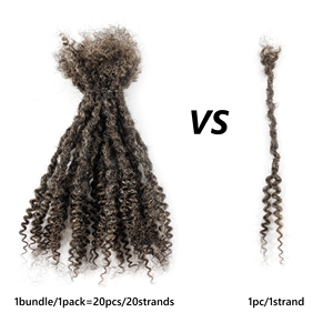Perruques de <span class=keywords><strong>cheveux</strong></span> humains 100% naturels de 12 pouces, tresses <span class=keywords><strong>sel</strong></span> <span class=keywords><strong>et</strong></span> <span class=keywords><strong>poivre</strong></span> de 0,4 cm, longue durée, sans nœuds, pour la beauté noire - Product Image 2