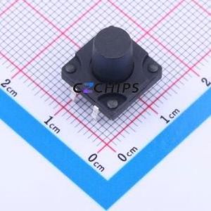K2-1841DP-O4SW-02 Tactile Switch Through hole Component (THT),12x12mm Switch 2.5N Through Hole 12mm 12mm - Product Image 1