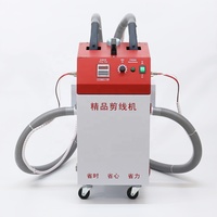 Nouvelle machine à découper et à tailler à double tête à lubrification automatique, à aspiration par filetage court, pour usine de fabrication 220V 900-1000W
