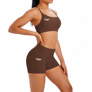 Leggings de yoga pour femmes en nylon et élasthanne, taille haute, anti-transparence, effet push-up, séchage rapide, avec soutien-gorge de sport, pour la gym, le yoga, la course et le fitness - Product Image 3