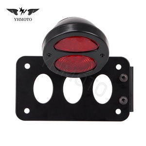 Parti di moto 12V LED Motorrad targa luci con telaio posteriore Stop luci per Harley <span class=keywords><strong>Scrambler</strong></span> cruiser - Product Image 3
