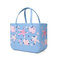 Sac de plage en EVA avec impression de logo personnalisé, sac à main en caoutchouc imperméable, grande capacité, sac de voyage pour piscine, bateau, vacances, cadeau