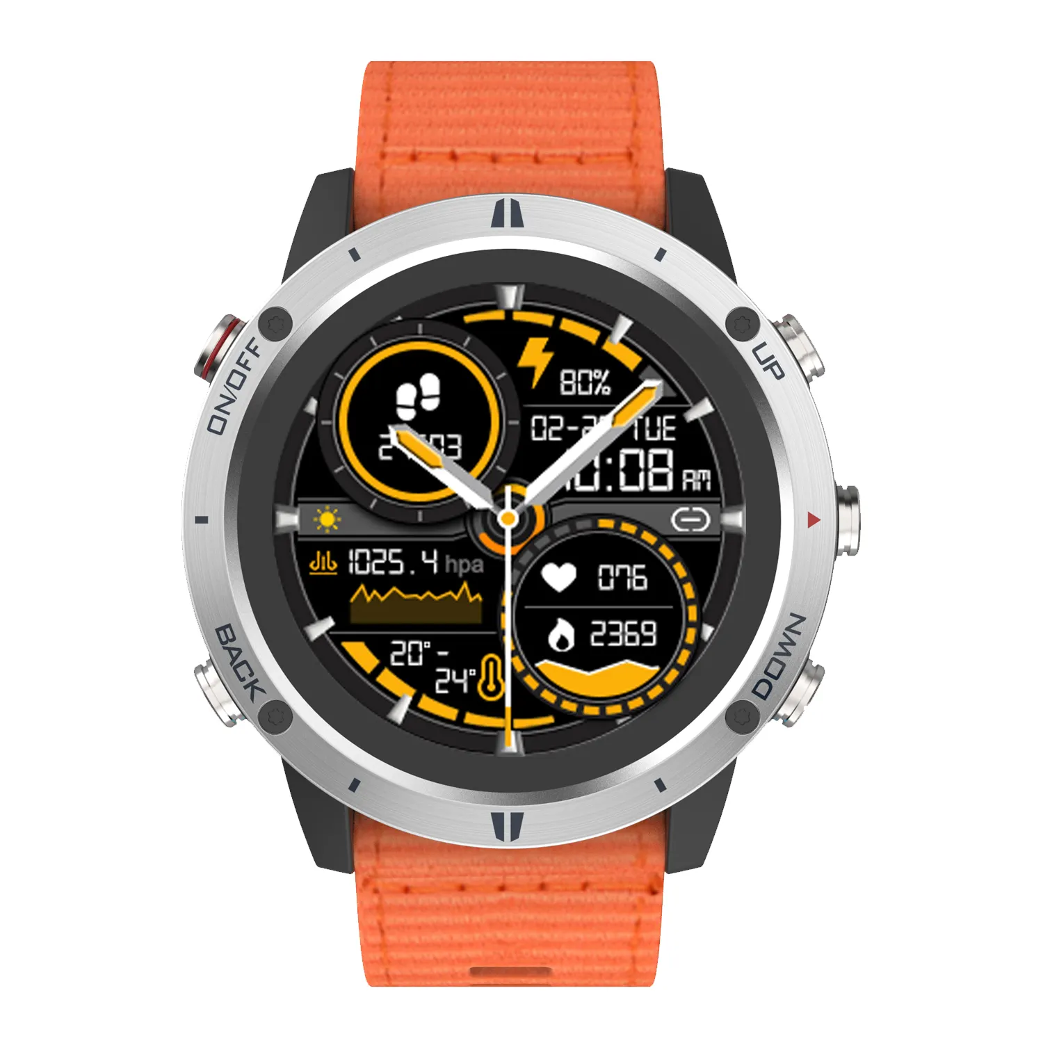 2024 SUNROAD G5 relojes inteligentes спортивные Смарт-часы с нейлоновым ремешком