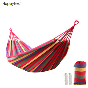 Giá Rẻ Giá Ngoài Trời Võng Cầu Vồng Vườn Thể Thao Du Lịch Cắm Trại Đu Vải Sọc Nhà Võng Treo Giường Võng - Product Image 5