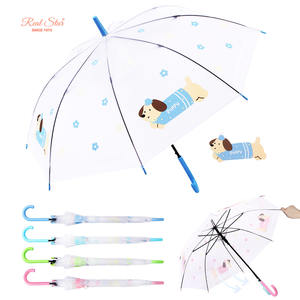 RST Young Girl Dog Paraguas Volver a la escuela Niño y Niña Niños 21 pulgadas de largo Paraguas recto - Product Image 3