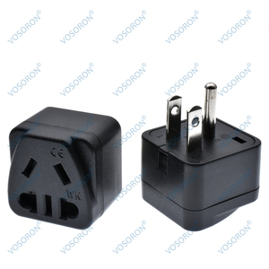 Adaptador de <span class=keywords><strong>Enchufe</strong></span> <span class=keywords><strong>Tipo</strong></span> B de Australia (AUS) y Europa a Estados Unidos (EE. UU.), Canadá, Japón, <span class=keywords><strong>Tailandia</strong></span> y Filipinas, Convertidor de Corriente - Product Image 1