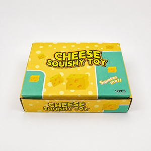 Giocattolo Antistress in Schiuma PU a Forma di Cubo di Formaggio Giallo con Rimbalzo Lento per Alleviare lo <span class=keywords><strong>Stress</strong></span> Quotidiano e l'Ansia - Product Image 3