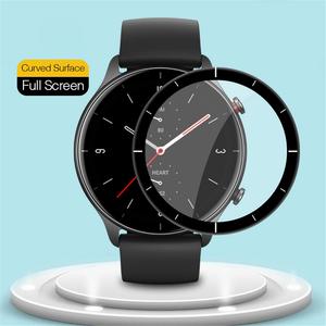 Protector de Pantalla Transparente de PMMA Suave para Reloj Inteligente <span class=keywords><strong>Amazfit</strong></span> <span class=keywords><strong>GTR</strong></span> <span class=keywords><strong>2e</strong></span>, Accesorios, Película Protectora con Borde Curvo 3D - Product Image 5