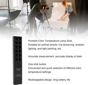 Tragbarer 2-in-1-Farbtemperatur-Stick Wiederauf lad bares Vergleichs messgerät mit hohem CRI-Lichtstab für das Design von Fotografie-Video beleuchtungen - Product Image 5