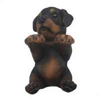 Porte-rouleau de papier toilette mural en résine, figurine de chien 3D amusante personnalisée, sculpture animale, accessoire de salle de bain, décoration intérieure, cadeau
