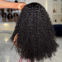 Perruque longue 100 % cheveux humains en gros, perruque ondulée bouclée lâche et volumineuse de haute qualité, densité 200 %, demi-perruques sans colle en cheveux humains bruts