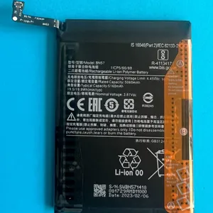 496588 ricaricabile batteria ORIGINALE OEM per XIAOMI BN57 po 'x3 PRO po X3 NFC 5160mah Double IC batteria di ricarica rapida del telefono