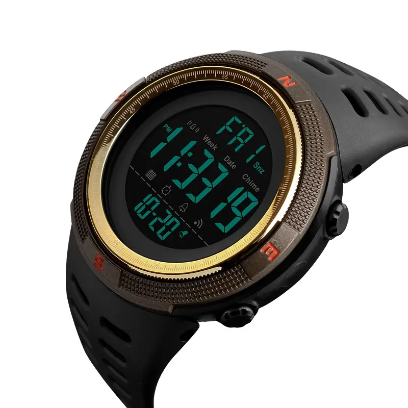 Fashion skmei 1251 LED Digital Mens Stylish Sports Watch Outdoor Waterproof Wrist Hand Watch for Men