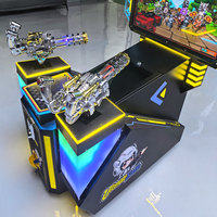Machine d'arcade de tir Gatling pour 2 joueurs, multi-jeux, à monnayeur, pour centre de jeux