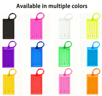 Etiquette de bagage tendance en PVC souple de taille standard étanche de voyage personnalisée de haute qualité Vente en gros
