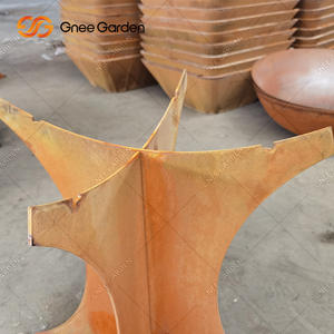 <b>Large</b> Size Heavy Duty Outdoor Backyard Garden Wood Burning <b>Charcoal</b> Cooking Smoker Fire Pit <b>Bbq</b> Grill - Product Image 2