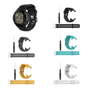 Sport Diving Wrist Strap For SUUNTO D6 Dive / D6i NOVO / D6i ZULU Silicone Replacement Watchband