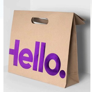 Sacs en papier carton <span class=keywords><strong>blanc</strong></span> avec poignée découpée sur mesure, sacs cadeaux de luxe pour boutiques, sacs de shopping pour vêtements, cosmétiques, bijoux - Product Image 3