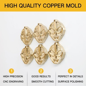 Sceau de gravure en cuivre personnalisé avec logo et marque, taille sur mesure pour gâteaux - Product Image 3