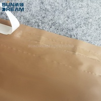 Sac d'emballage en papier kraft biodégradable et recyclé avec logo personnalisé et fermeture autocollante pour la farine