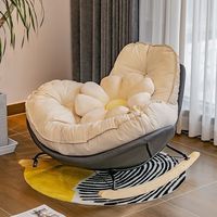 Fauteuil inclinable scandinave de luxe pour adulte, fauteuil à bascule individuel pour balcon, idéal pour la détente, chaise longue de salon