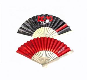 High Quality Vintage Chinese Carved Handle Folding Hand Fans Plain Custom Wooden Fan - Product Image 5