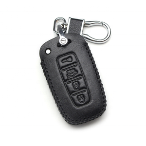 Funda de cuero para llave de coche, carcasa de alta calidad para <span class=keywords><strong>Hyundai</strong></span> I30 Tucson Accent <span class=keywords><strong>I20</strong></span> Solaris Creta Elantra, estilo de coche - Product Image 2