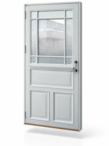 Porte d'entrée de style vintage Green Manor, porte extérieure en verre sur mesure de style vintage pour villa - Product Image 4