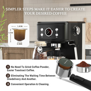 Empstorm 04E, <span class=keywords><strong>cafetera</strong></span> <span class=keywords><strong>profesional</strong></span> de cápsulas Nespresso negra, semiautomática, stock local de la UE para el hogar - Product Image 5