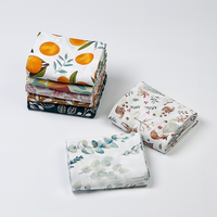 Tissu bambou coton biologique motif personnalisé OEM ODM nouveau-né réception lange d'emmaillotage couverture tissu mousseline couverture bébé