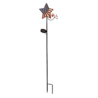 Lámpara Solar LED IP65 para Jardín, con Diseño de Bandera Americana, Resistente a la Decoloración, para Decoración Exterior en Patios y Jardines