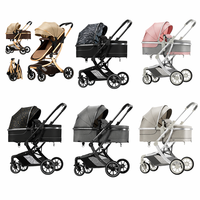 Poussette Réversible 3-en-1 pour Bébés, Siège Réglable, Pliable, Landau de Voyage pour Nourrissons et Nouveau-nés, Vente en Gros