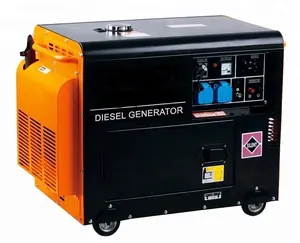 高品質5KVA/5.5KVA/6.5KVAポータブル静音ディーゼル発電機価格 - Product Image 1