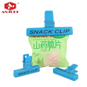 Anjuke PP nhựa cà phê bánh mì và chip túi con dấu Clip thực phẩm vật nuôi túi niêm phong Clip túi giấy Clip với mùa xuân mạnh mẽ