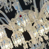 Grand projet hôtelier : Lustre français en cristal K9, éclairage de luxe pour escalier, hall d'entrée, salle de bal, mariages, LED, garantie 5 ans