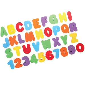 Jouets de bain pour enfants en mousse EVA colorée, alphabet animalier, blocs doux et sûrs - Product Image 3