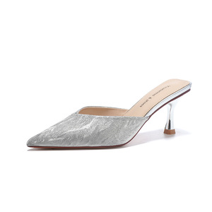 Zapatos de Tacón Alto con Punta en Pico y Brillantina YOLUANMEI, Zapatos de Novia de Moda para Mujer con Forro de Satén - Product Image 5
