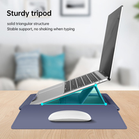 Housse de Luxe pour Ordinateur Portable avec Support pour Microsoft Surface Book 2 et MacBook M1 Air Pro 13 14 15 Pouces, Sacoche et Étui pour Homme